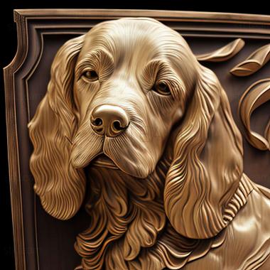 3D model English Cocker Spaniel dog (STL)